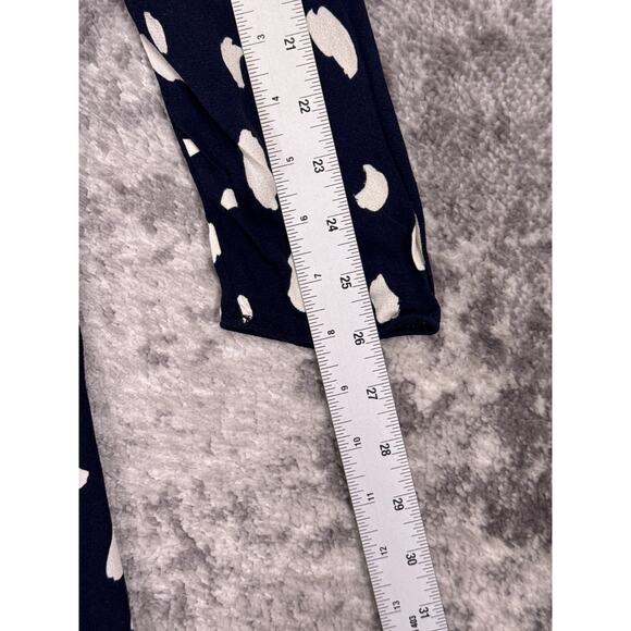 Reformation Sigmund Dress 12 Womens Blue Print Smocked Side Slit Midi - Picture 5 of 10